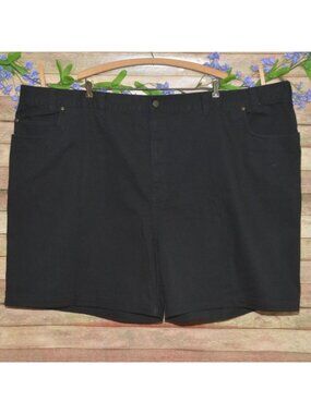 Big Mens Very Black Denim Jean Short Jorts Big & Tall Size 58 7" Inseam Cotton